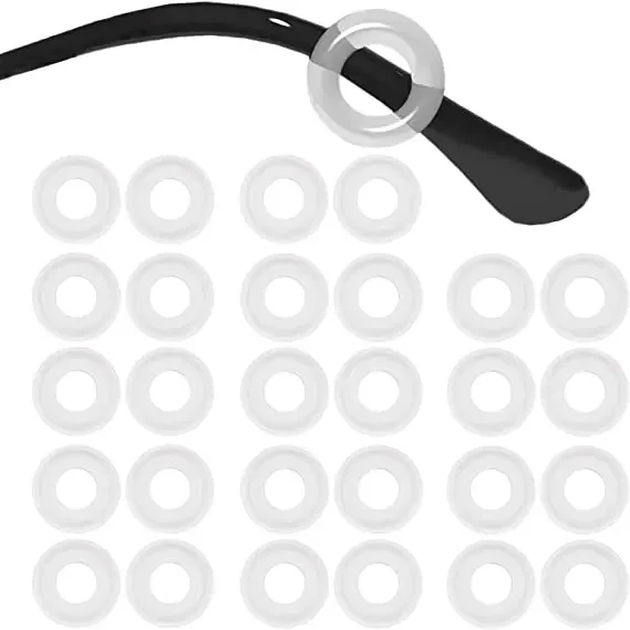 Silikon Klar Anti-slip Ohr Haken Brillen Zubehör Grip Anti-herbst Brillen Halter Gläser Bein Ohr Hülse Halterung verschluss – Detail 7