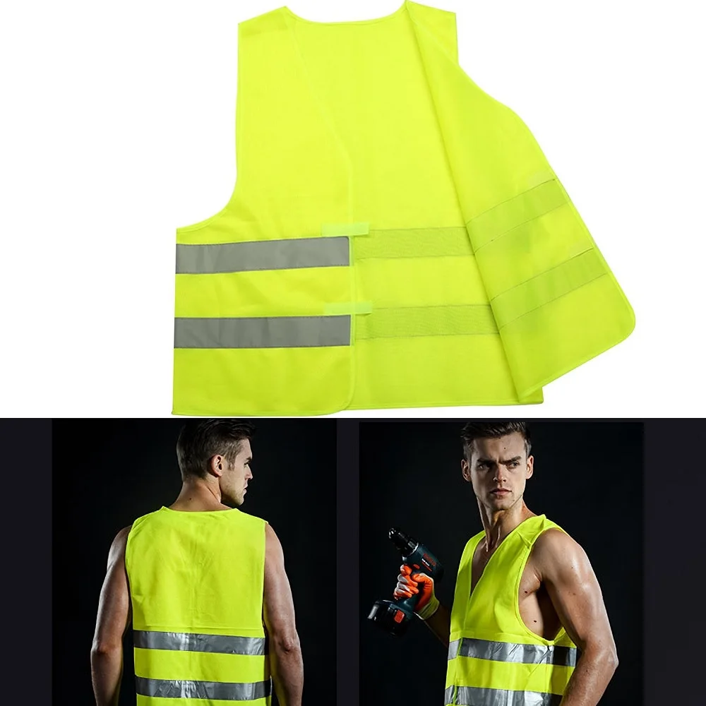 High Visibility Reflective Unisex Protective Traffic Vest For Running Cycling Sports Outdoor high visibility vest reflective vest safety vest