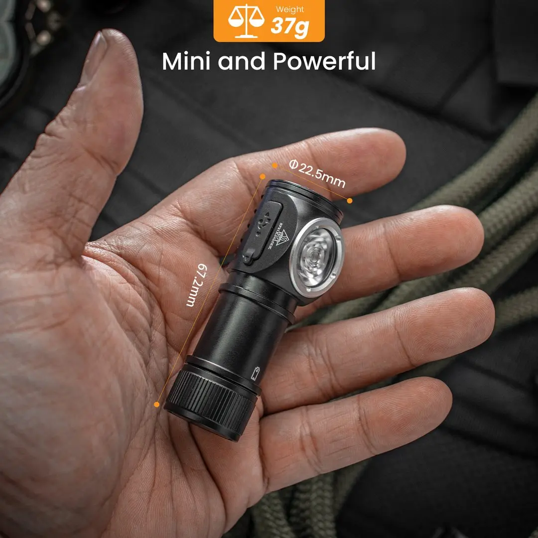 Sofirn HS10 USB C Rechargeable Mini 16340 Headlamp 1100lm LH351D 90CRI Angle Flashlight TIR Optics with Magnet Tail 2 Groups