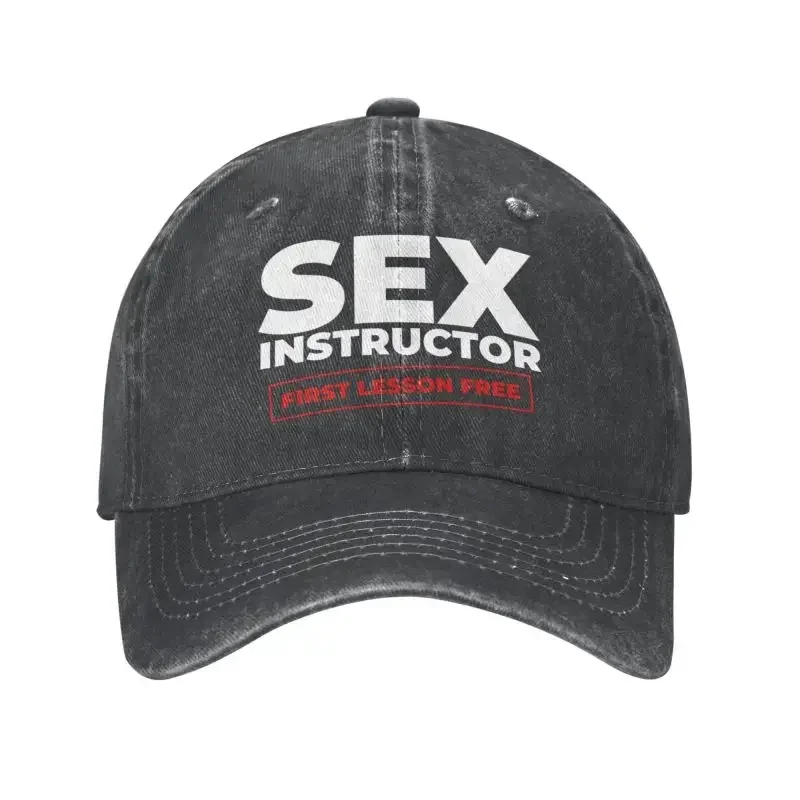 Punk Unisex Cotton Sex Instructor Baseball Cap Adult Adjustable Dad Hat Women Men Outdoor