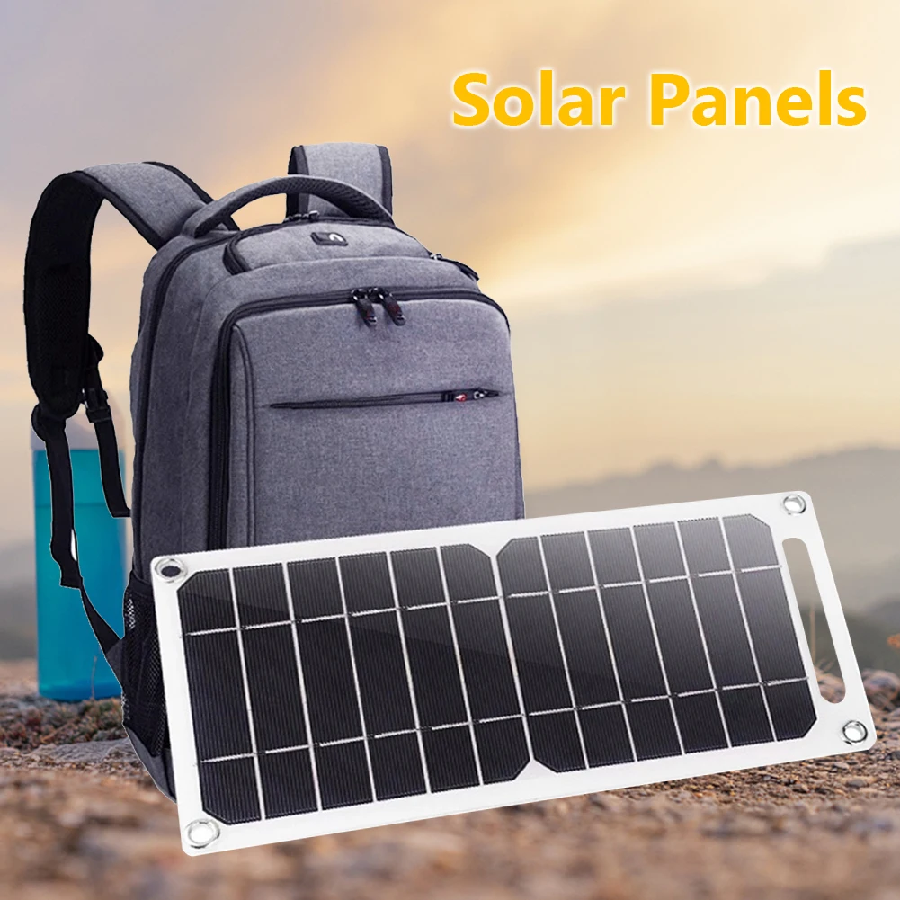USB Solar Panel Outdoor 6W 5V Portable Solar Charger Panel Climbing Charger Travel DIY Generator