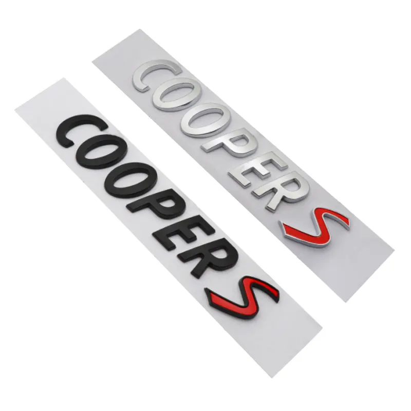 

for BMW Mini Cooper COOPERS logo modified general accessories tail label sticker tail box Trunk Badge Original letter decal