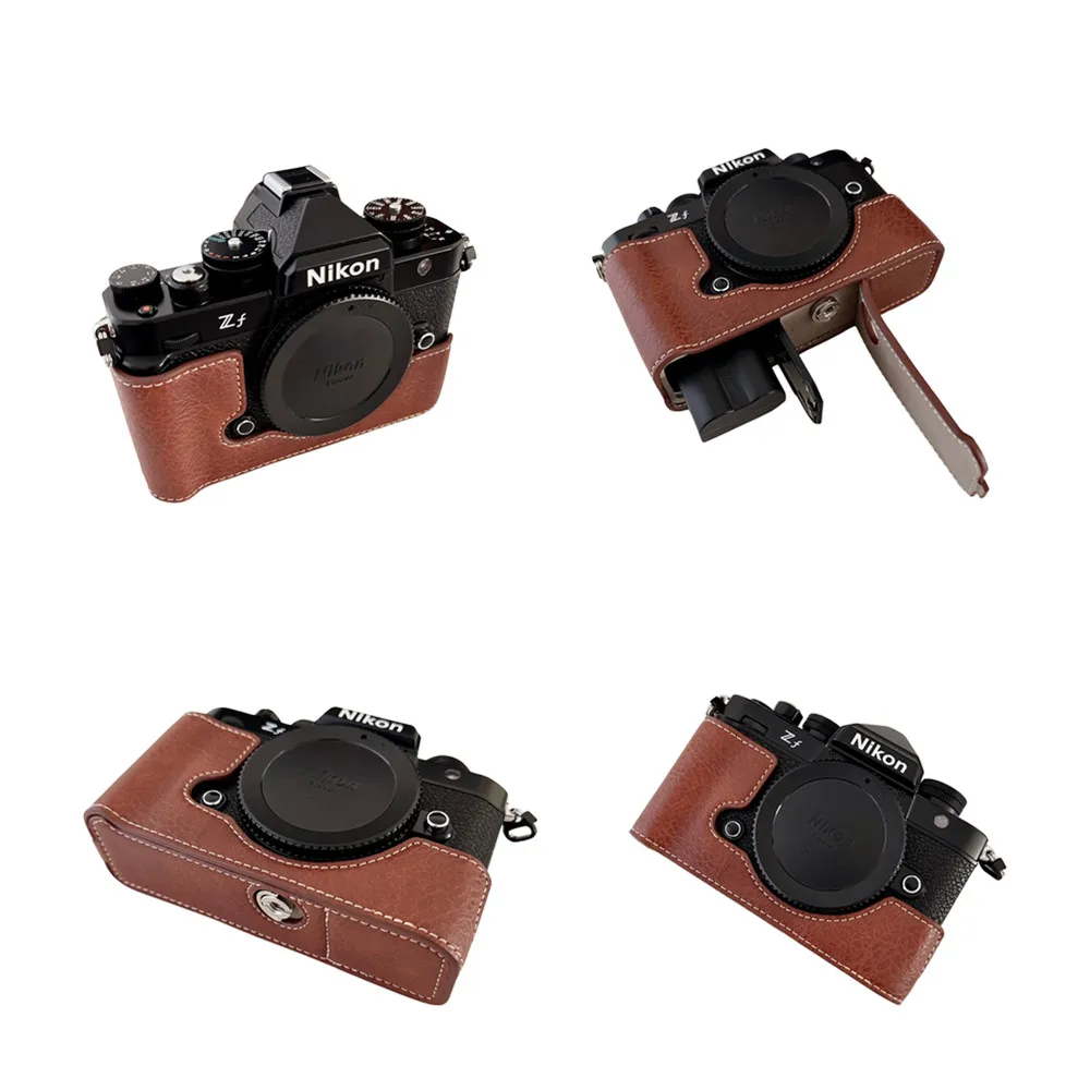 ZF PU Camera Half Case Body Base Protector for Nikon Z f Camera