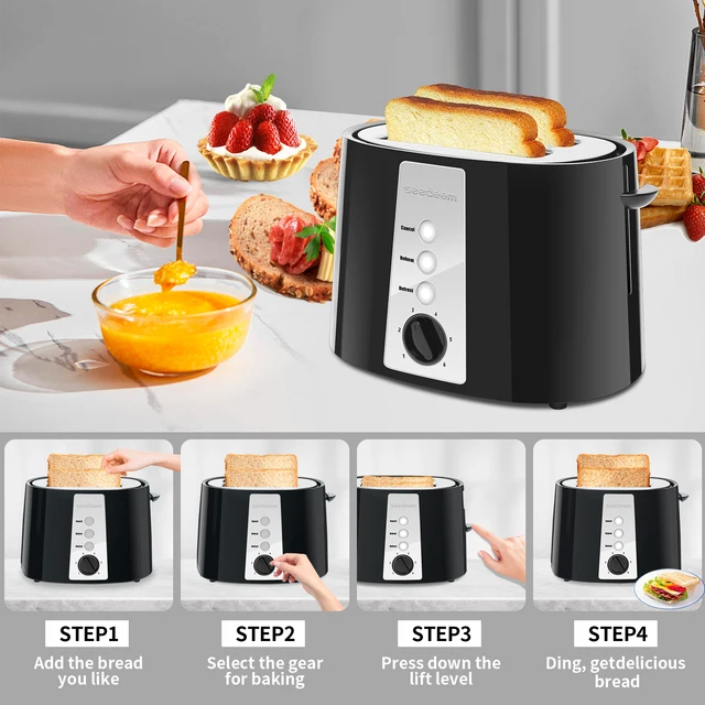 2-Slice Wide Slot Toaster 5