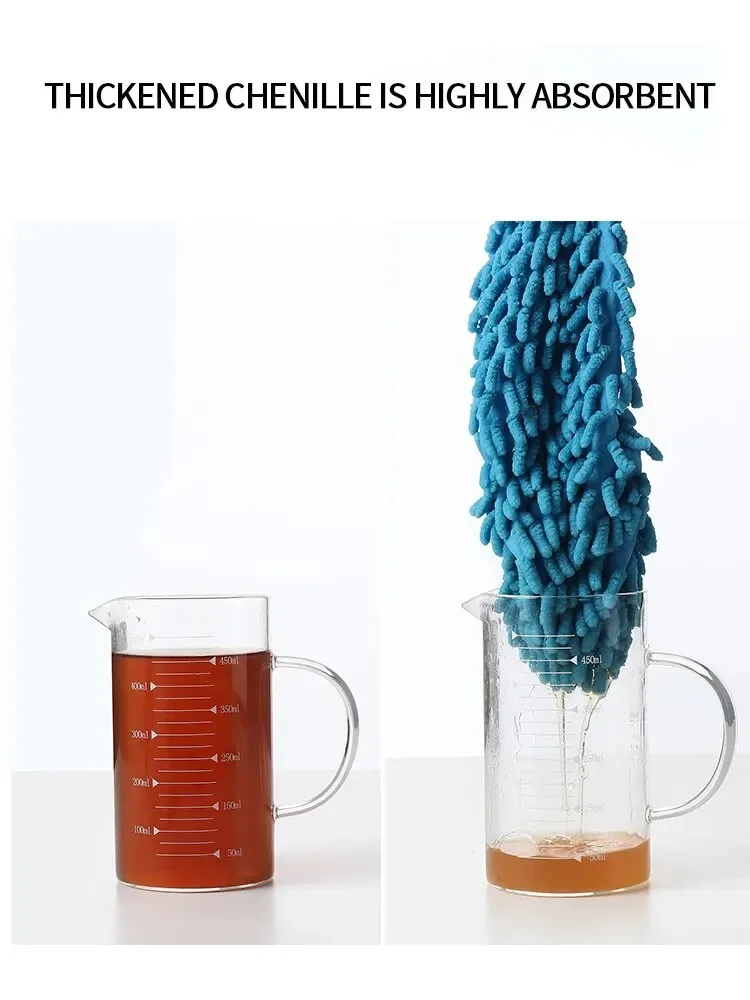 2 Pieces Of Chenille Mop Slippers Dust Removal Foot Socks Mop Cap Multifunctional Floor Cleaning Lazy Shoe Cover Dust Collector