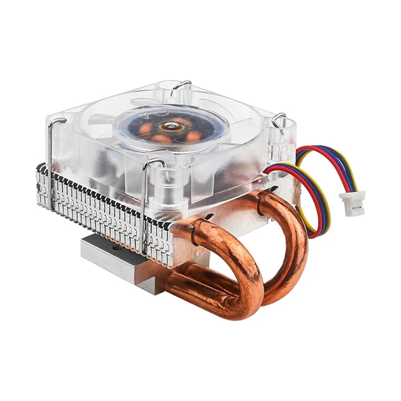 FUFU ICE Tower Fan V2 Thinner RGB Fan Low-Profile CPU Cooler U-Shaped Copper Tube Fins For Raspberry Pi 5 Pi5