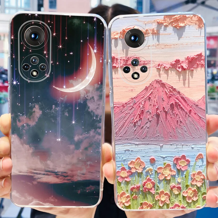 Clear Silicone Soft Slim Phone Case with Fashion Painted Design