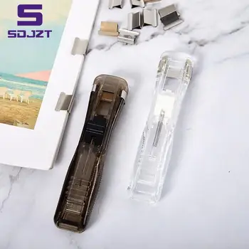Hand Paper Clipper Metal Stapler Paper Clips For Document Binding Stationery Office supplies  Papeterie de reliure de documents