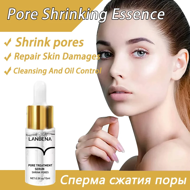 Pores Shrinking Serum Pore Skin Care Facial Essence For Relieving Dryness Mild Moisturizing Nourish Smooth Oil Control Firming
