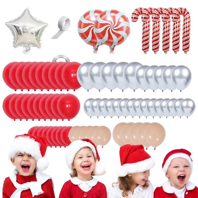 

Рождественские воздушные шары, надувные строительные шары, рождественские красные латексные шары, набор инструментов для рождественской вечеринки