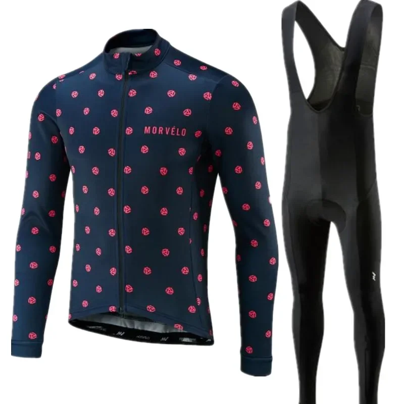 MORVELO 2024 Spring Men's Cycling Long Sleeve Suit 5