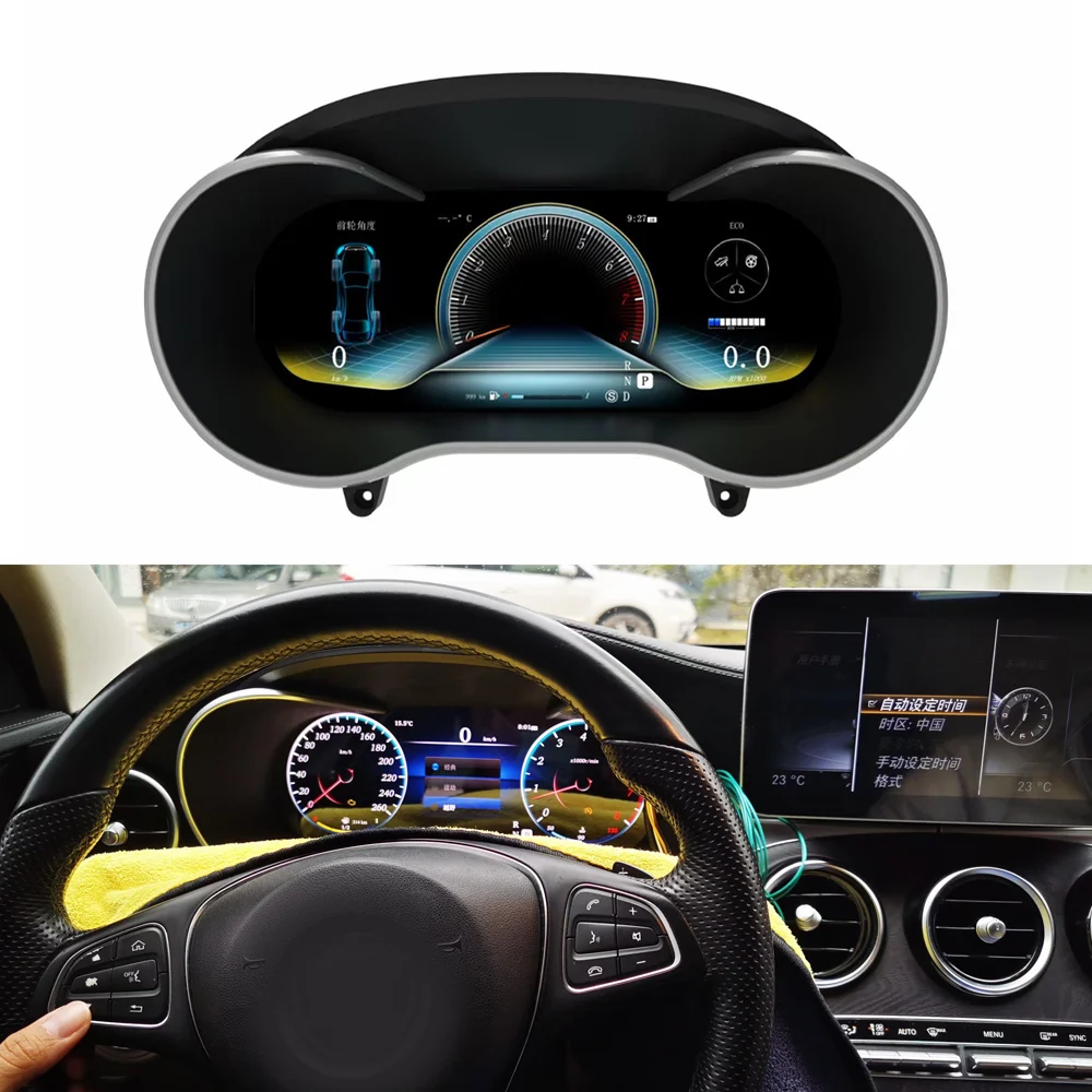 For Mercedes Benz C W205 GLC X205 2015 2019 Digital Cluster Car Display