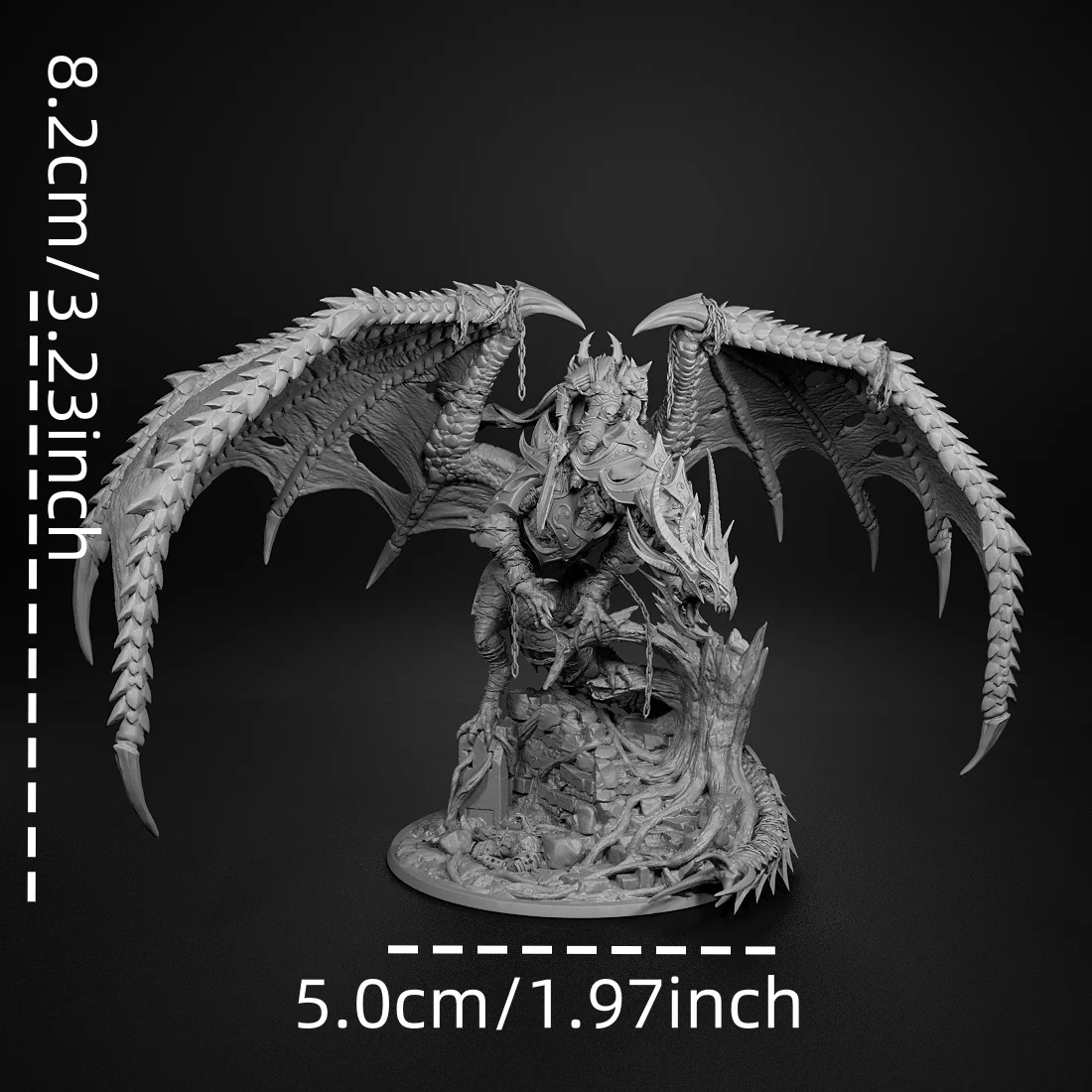 Unchained dragon Miniatures 50mm Tabletop Games Model Unpainted Miniatures For Tabletop Games And Role-playing Room Decorations 5