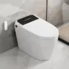 Tankless Smart Bidet Toilet Large Screen with Elongated Seat Toilet with Built in Bidet Heated Toilet Seat Warm Bidet Auto Open 1