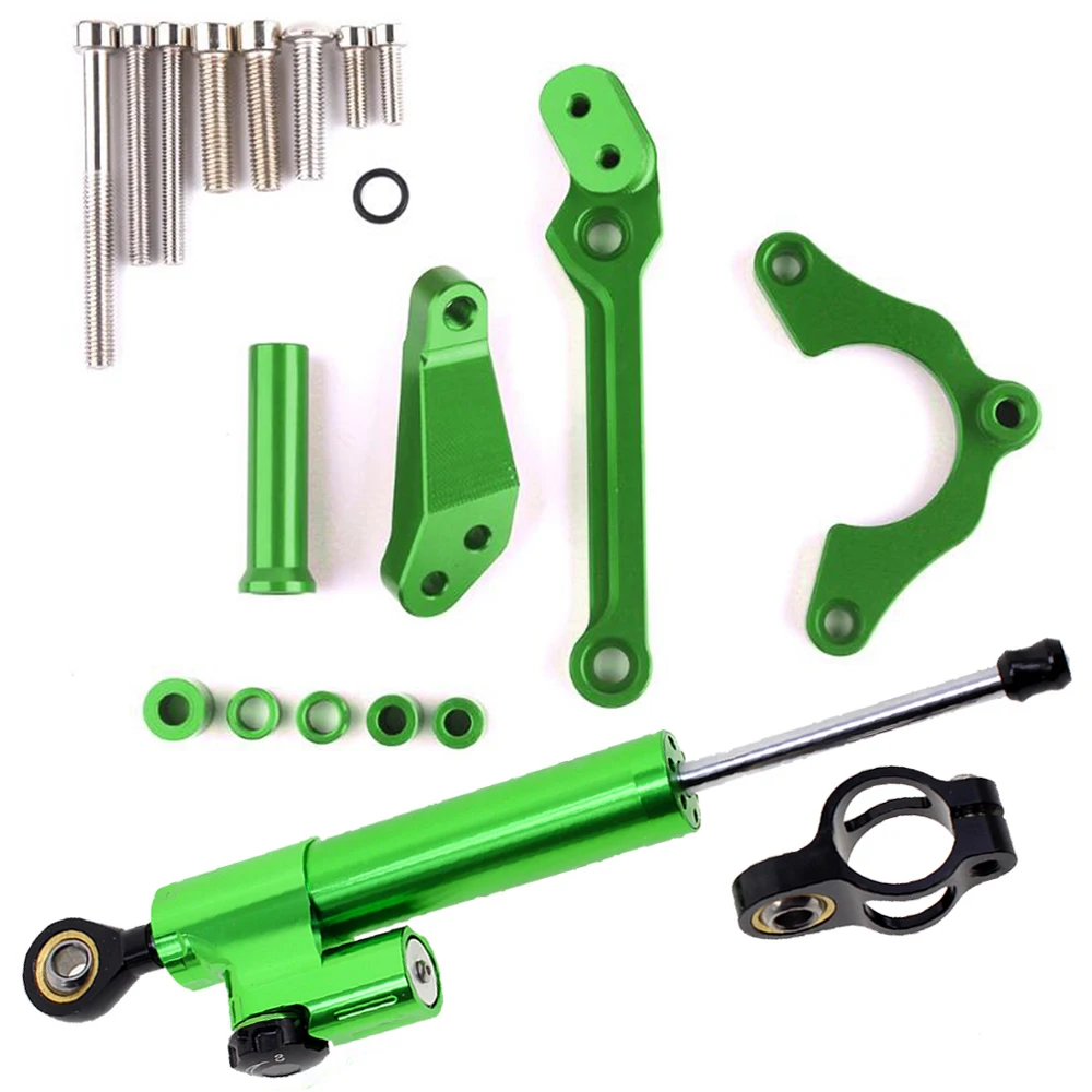 

CNC Aluminum Motorbike Adjustable Motorcycles Steering Stabilize Damper Bracket Mount Kit FOR KAWASAKI Z900 2017-2019