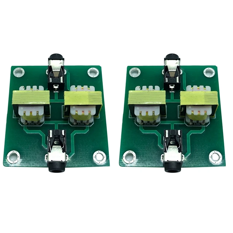 

2X Interference Isolator,Stereo Audio Aunty-Interference Isolator Transformer Noise Filter