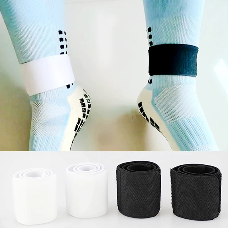 Soccer Shin Guard Stay Fixed Bandage Tape Shin Pads Prevent Drop Off Adjustable Elastic Sports Bandage Sport Fixing Belt 1pc