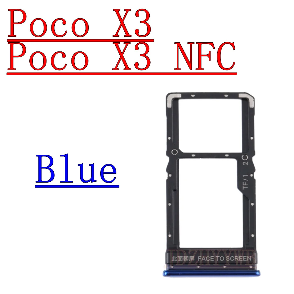 Dual SIM Card Tray for Xiaomi Poco X3 Series