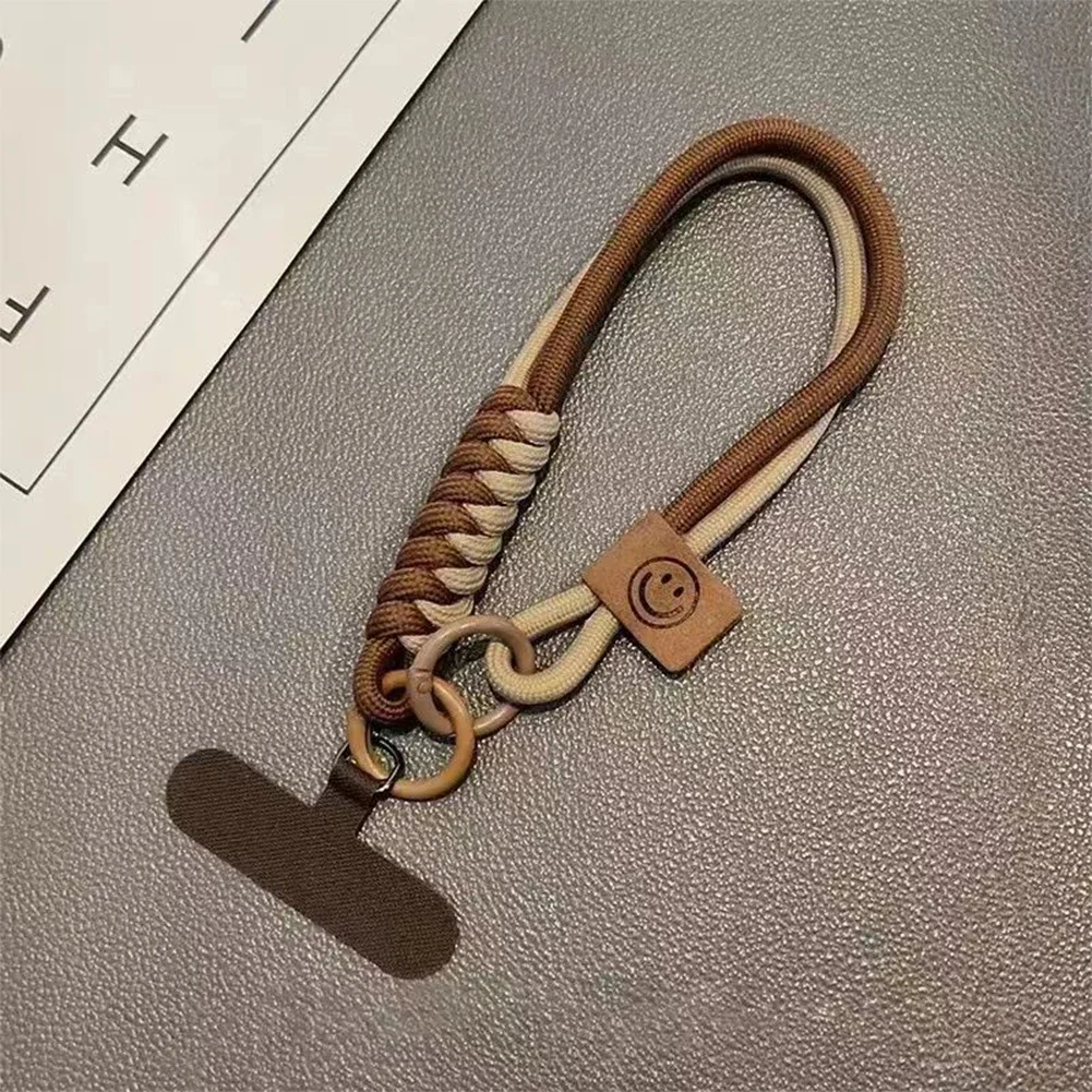 Luxury Braided Wristband Mobile Phone Lanyard with Multifunctional Pendant