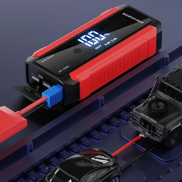 12V Portable Car Battery Jump Starter Portable Car Battery Booster Charger  Booster Power Bank Starting Device Car Starter - AliExpress