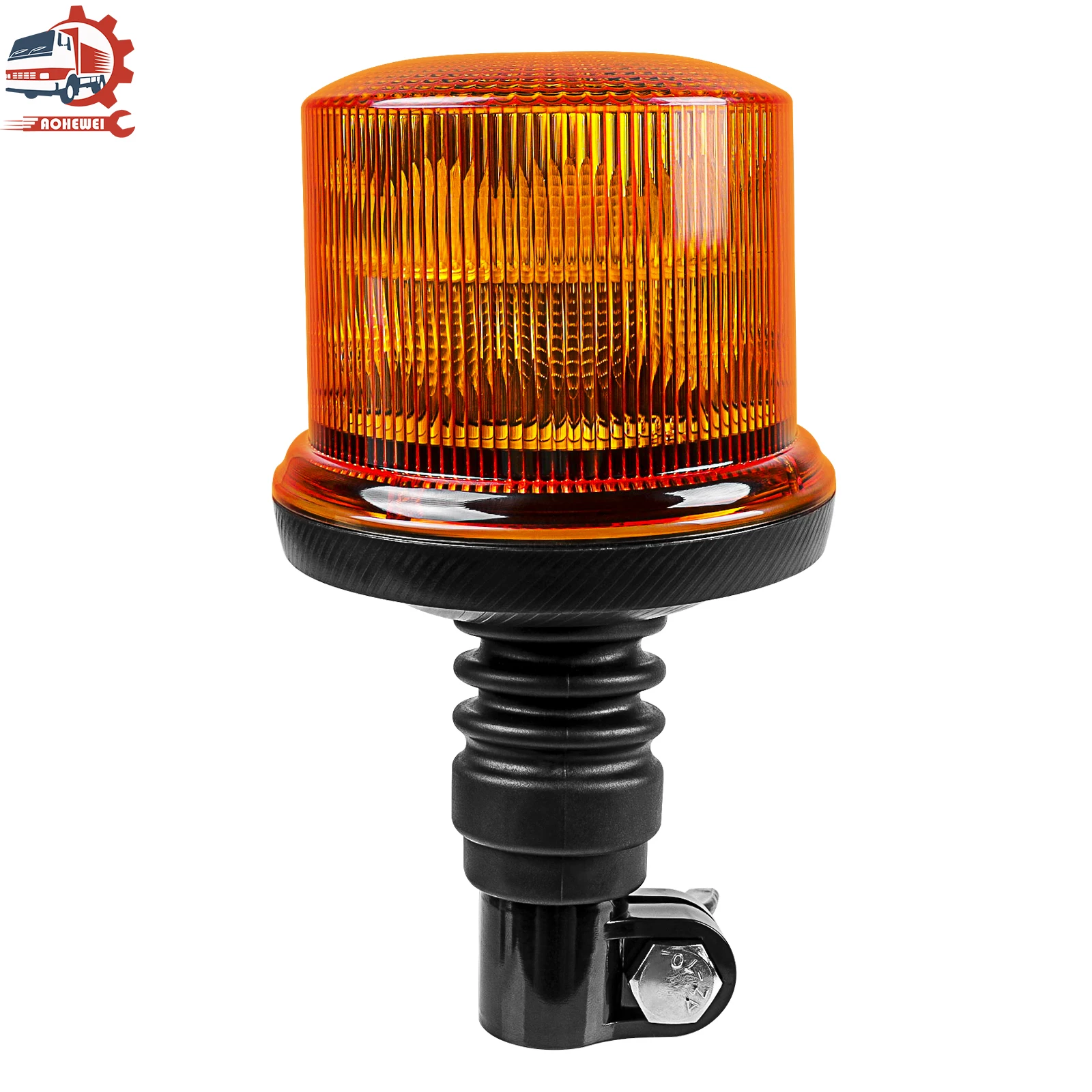 AOHEWEI LED 경고등, 스쿨 버스 트랙터 굴삭기 트럭 회전 플래시 비콘용, 8 가지 모드, 12 V, 24V, 20 LED 깜박이 조명