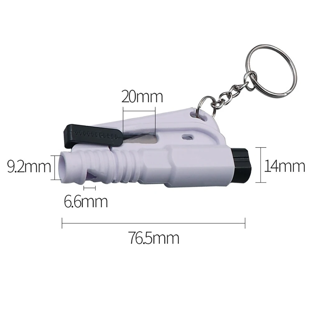 Emergency Car Escape Tool with Window Breaker and Seatbelt Cutter