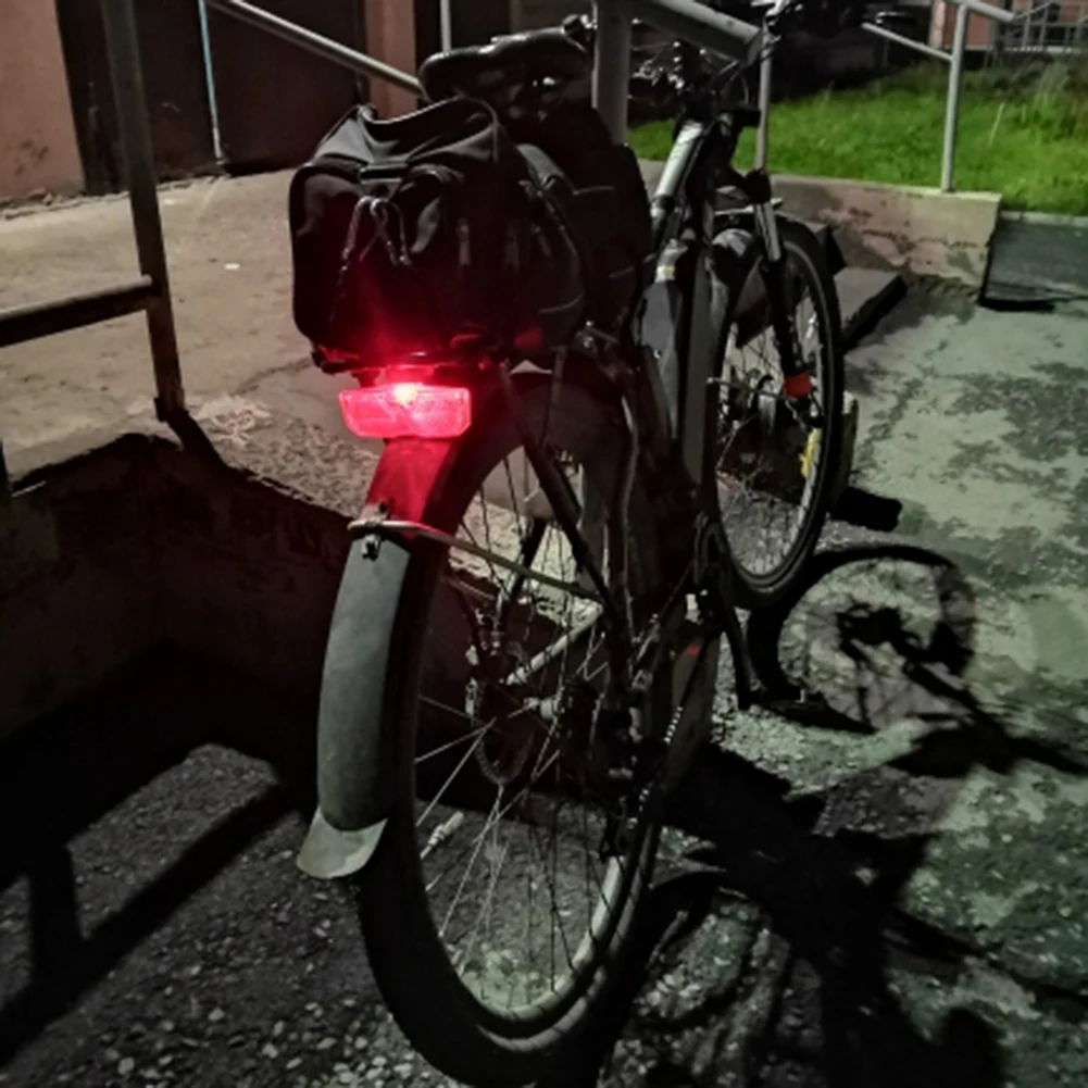 LED Mountain Bike Luggage Rack Lights Night Ridding Safety Warning Reflector