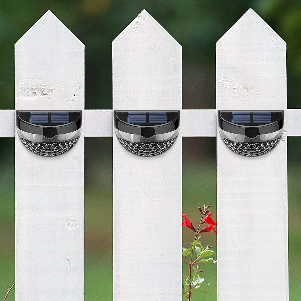 Solar Lights 6LED Outdoor Waterproof Wall Lamps Festoon Decoration LED Fence Lig