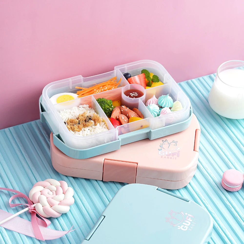 1pc Portable Multi-grid Lunch Box