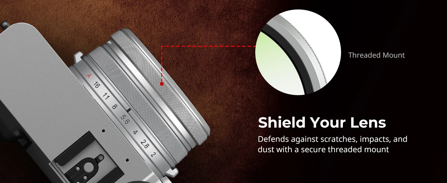 SmallRig UV-Filter für FUJIFILM X100VI / X100V, optisches Glas, doppelseitig, mehrfach beschichtet, verhindert Blendung von Reflexionen – Detail 10
