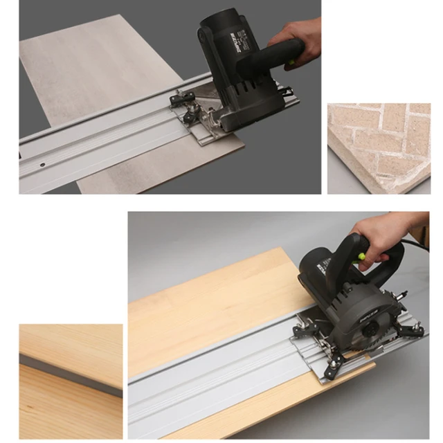 Circular Saw Guide Rail Set Double Track 1400mm with Adjustable