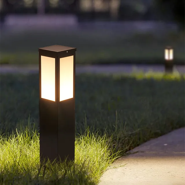 Kültéri Vízálló Ip65 Led Lámpa Vaspillér Kerti Út Négyzet Alakú Táj Fűnyújtó Lámpák Ac110V 220V Utcai Világítás - Image 3