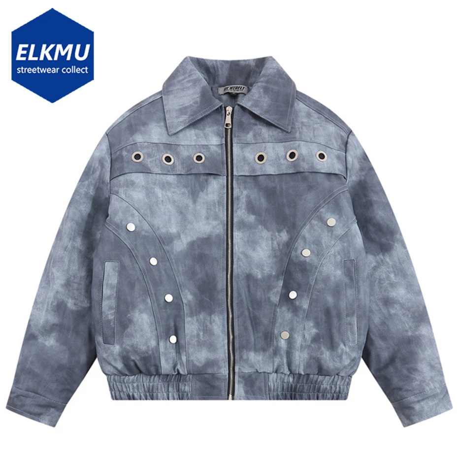 

Vintage Padded Coat Puffer Jacket Men Streetwear Winter Parkas Outerwear Tie Dye Fashion Loose Jackets Hip Hop Man Thicken Coat