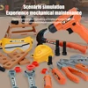 Children Tool Toy Set Boy's Simulation Repair Chainsaw Repair Screwdriver Play House Parent-Child Interactive Toy Birthday Gift 4