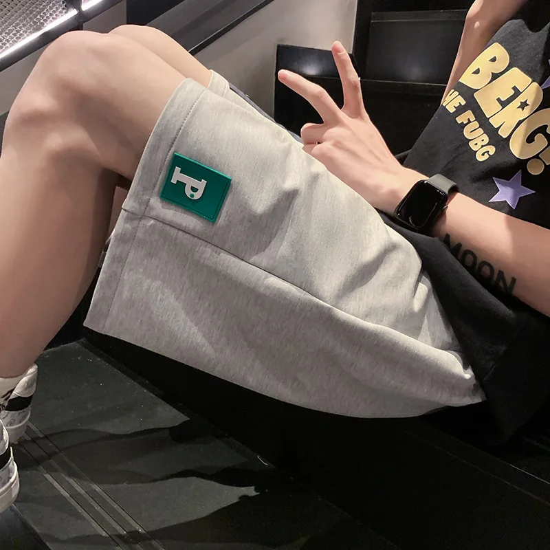 Men's Plus Size Shorts Summer Trendy Loose Casual Pants Color Matching All-match Sports Pants