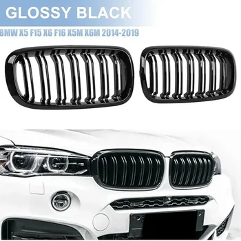 자동차 앞 범퍼 키드니 페이스 리프트 M 컬러 그릴 커버, 내부 라디에이터 그릴, BMW X5 X6 F15 F16 2014 2015 2016 2017 2018