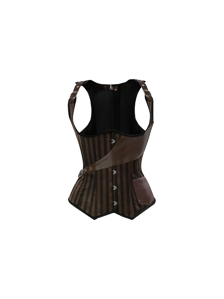 Gothic Locking Corset Mujer Dress 