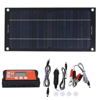 Kit de panneaux solaires portables 600W, silicium monocristallin, contrôleur de Charge 100A, Kit de panneaux solaires, outils de Charge de bateau de voiture 2