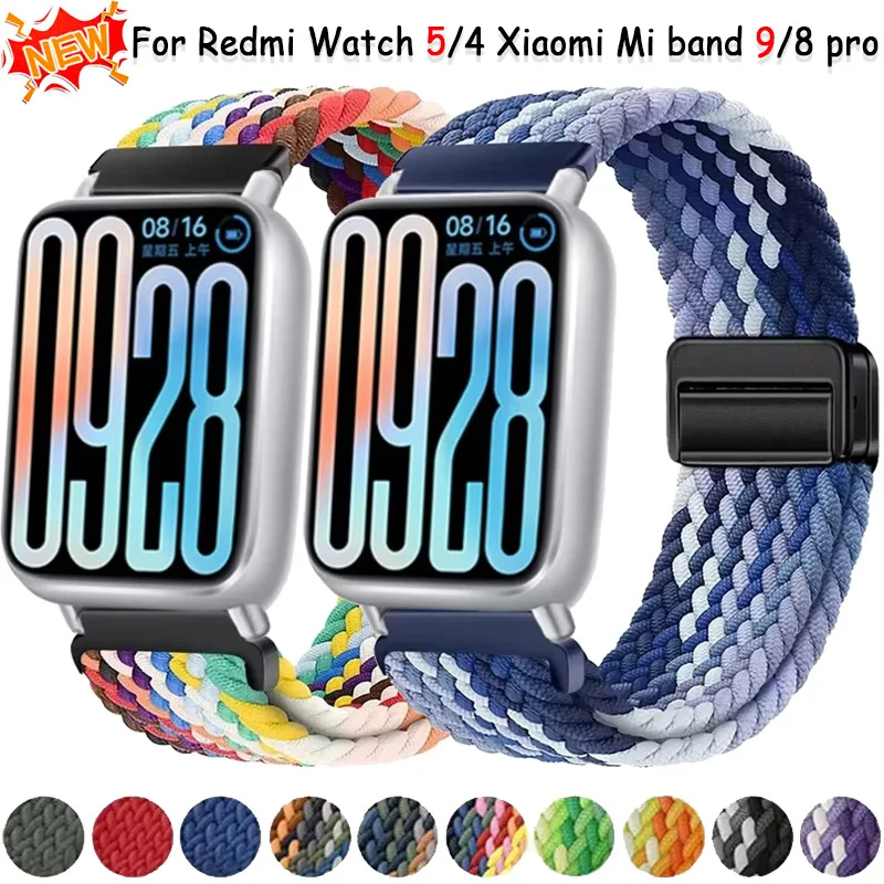 Braided Nylon Strap - Comfortable & Breathable Adjustable Bracelet Watchband Accessories