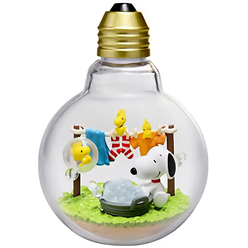 Snoopy Weer Fles Serie Kawaii Collectie Verrassing Eieren Glazen Fles Pop Speelgoed Anime Actie & Toy Figures Model Speelgoed Voor kid