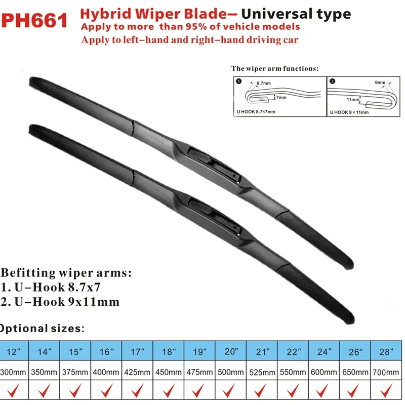 Car Front Wiper Blades For Volkswagen VW Golf Mk4 1J 1997 1998 1999 2000 2001 Cleaning Windshield Windscreen Brushes Accessories 3