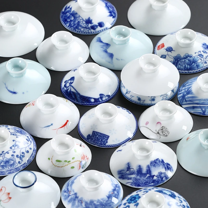 Tea Set Bowl Cup Lid Ceramic Household Accessories