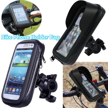 Supporto per Telefono da Bicicletta 360 °   Borsa Girevole Impermeabile per Manubrio Moto con Supporto per Telefono Touch Screen Universale Rimovibile