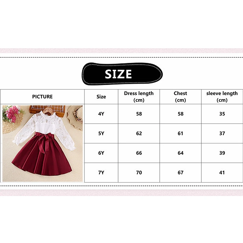 Vestido princesa em renda com manga comprida estilo casual_voghion.com