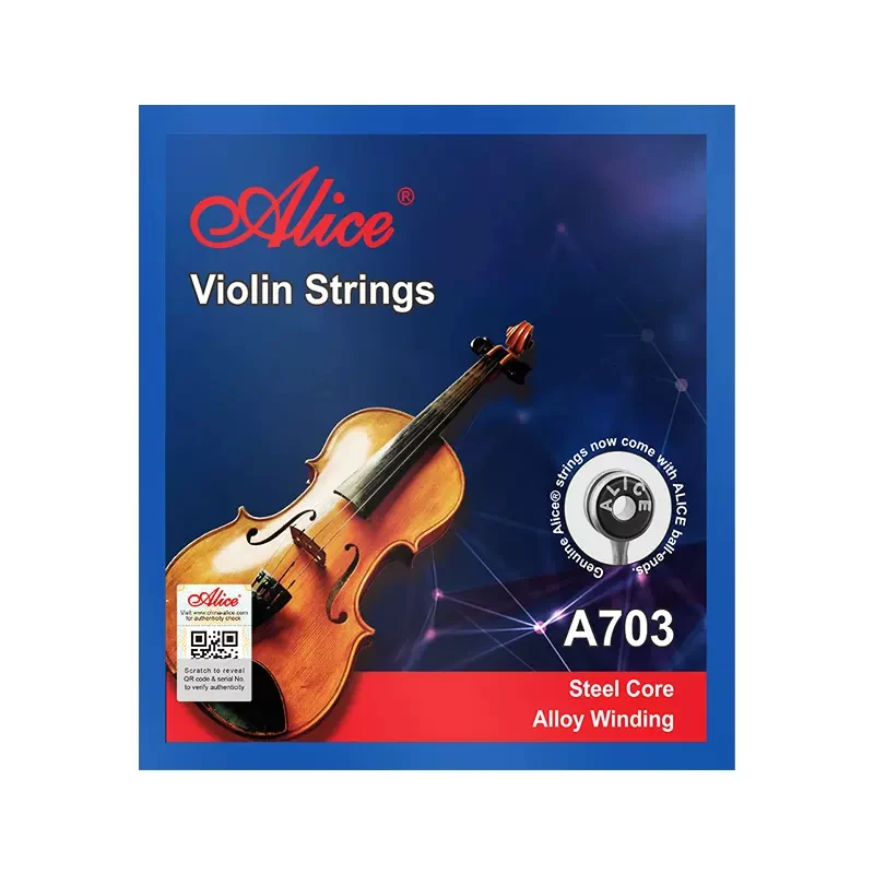 Violin Parts Accessories Alice Violin String 3/4 1/2 Size Violin