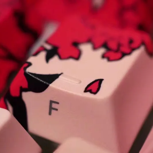 Xvx sakura Roven pbtキーキャップ、両面、熱昇華、チェリー高、サイド