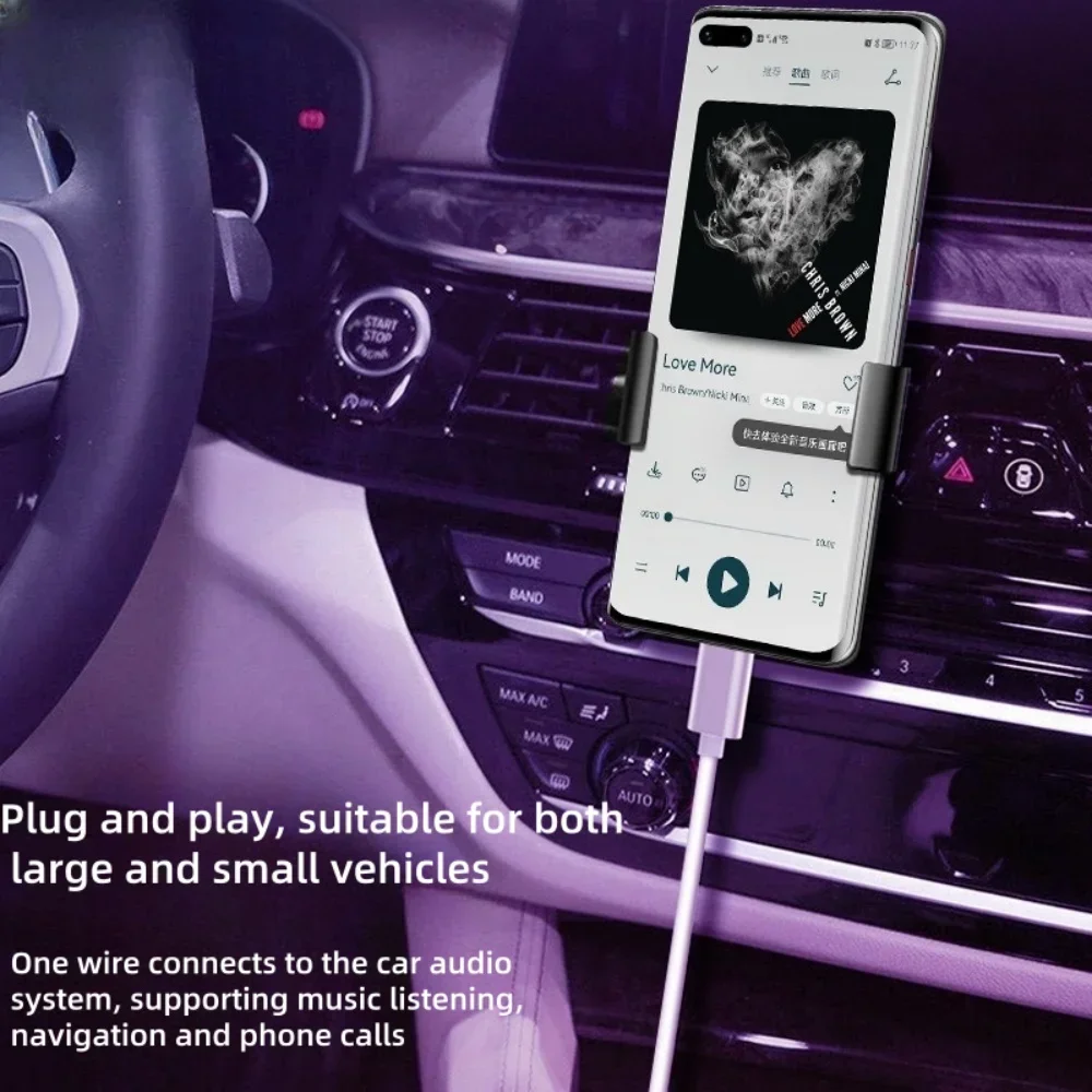 USB Type C to 3.5mm Aux Audio Cable Headphone Jack Adapter for Car Samsung S20 Plus Note 20 S21 Ultra Tab S7 Headset Speaker