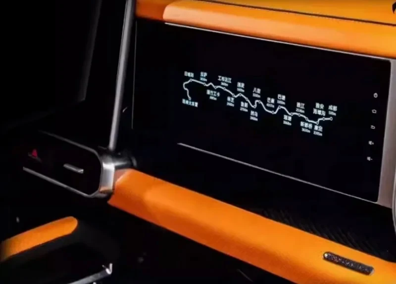 JETOUR 여행자 T2 2023 2024 부조종사 터치 스크린, 고화질 대형 화면에 적합한 자동차 부조종사 엔터테인먼트 스크린