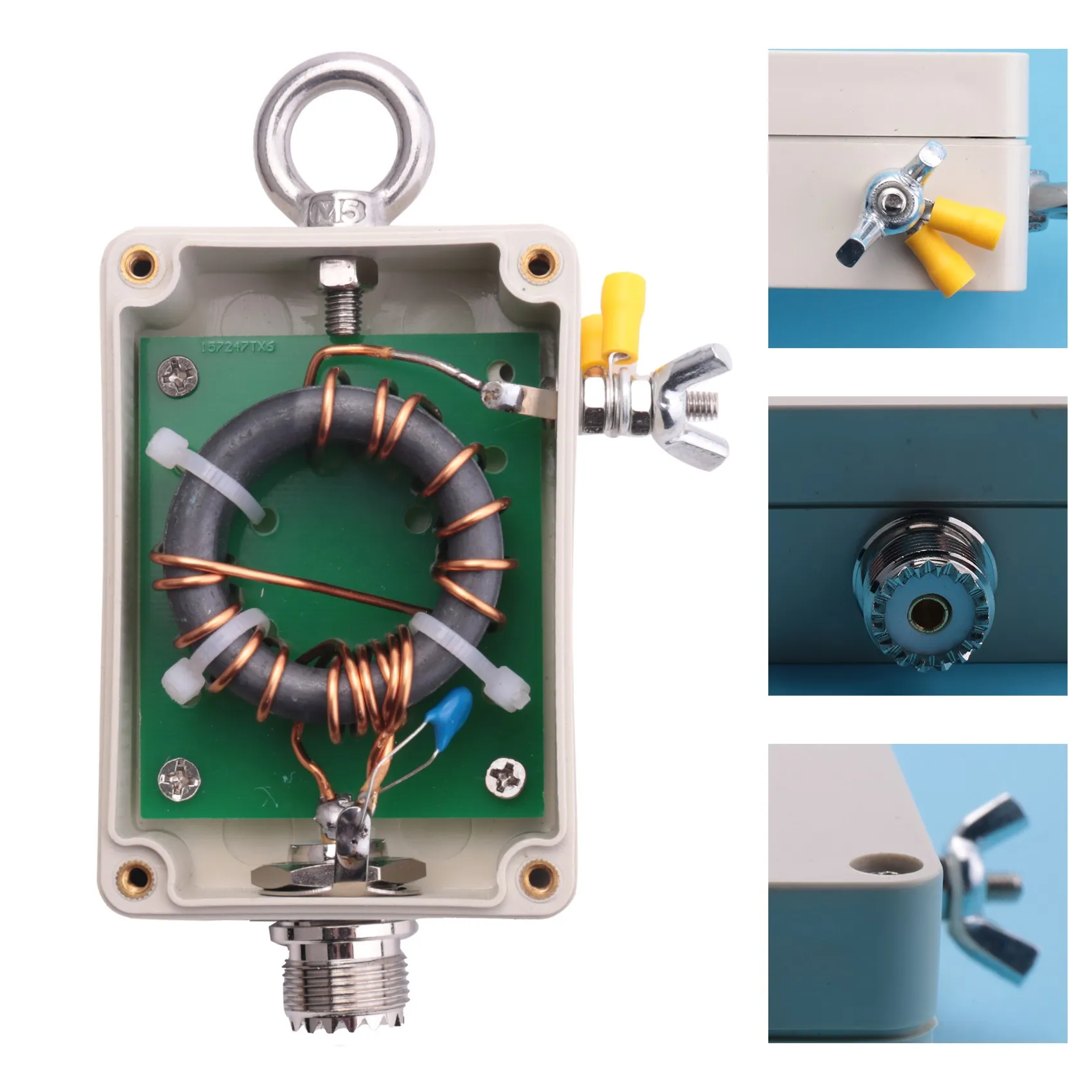 Balun for HF Short Wave Four Band 5-35MHZ End Fed Half-Wave EFHW Antenna 100W HAM 1:49-49:1 radio antenna shortwave antenna ham radio antenna hf antenna