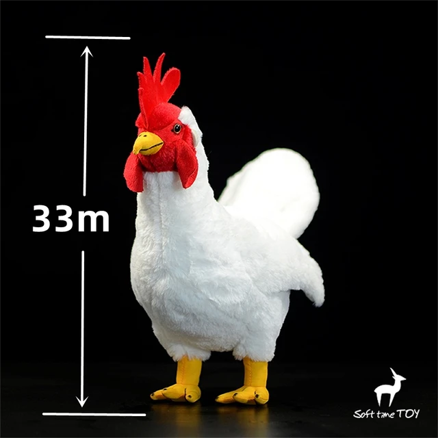 Rooster High Fidelity Anime Cute Plushie Cock Plush Toys Lifelike Animals Simulation Stuffed Doll Kawai Toy Gifts For Kids